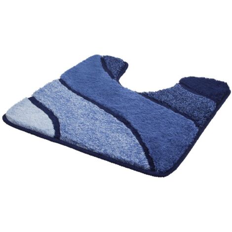 Kleine Wolke WC-Vorleger Wave 55 x 55 cm, marineblau WC-Vorleger
