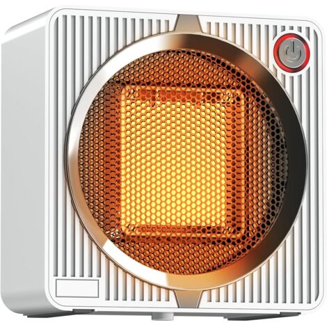 Kleine Zusatzheizung, energiesparende Mini-PTC-Keramik-Tischheizung mit Überhitzungs- und Kippschutz