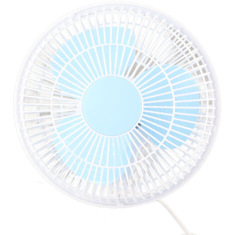 Kleiner 3-Blatt-Tischventilator mit Clipbefestigung für Homeoffice, Schlafzimmer, Arbeitszimmer, Studentenzimmer, kompakt, leise, sanfter Luftzug, Kunststoff, 1110 g Gewicht