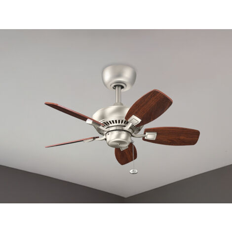Kleiner Deckenventilator CANFIELD Ø 76cm mit 2-farbigen Holzflügeln