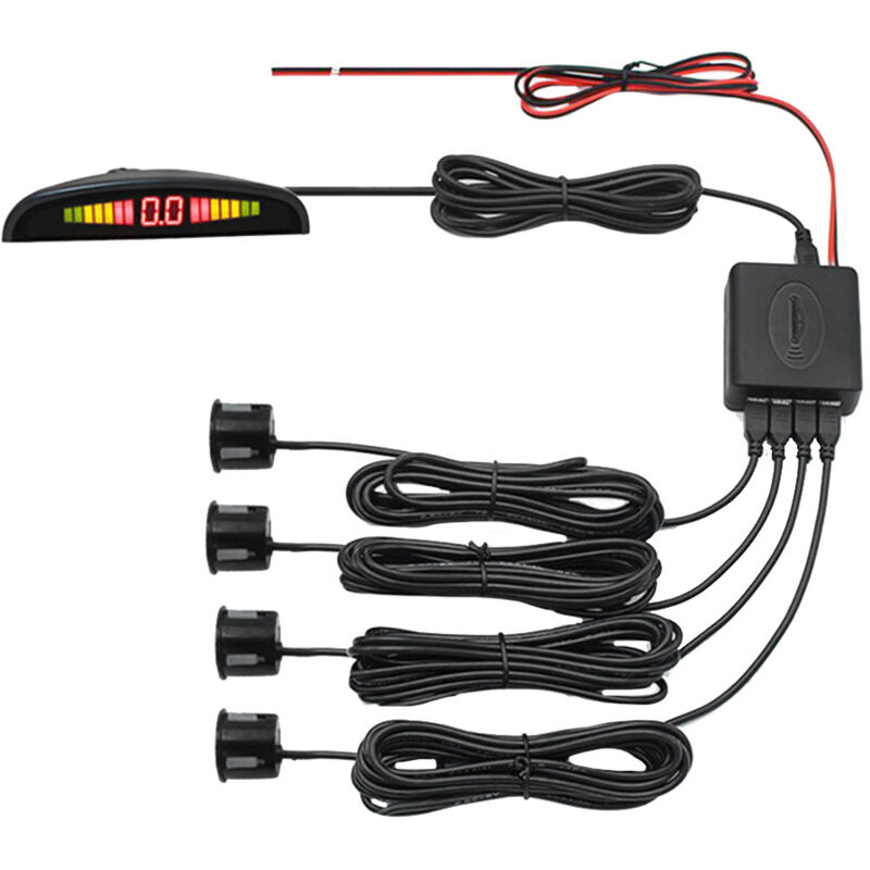Image of Tlily - Kleiner Halbmond-Rückfahrsensor Einparkhilfe Universal-Autozubehör