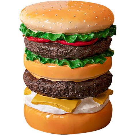 Kleiner Hocker, niedlich, stilvoll, handbemalt, ergonomisch, multifunktionaler Schuhwechselhocker aus Kunstharz, für Wohnzimmer, Schlafzimmer, Burger-Hocker