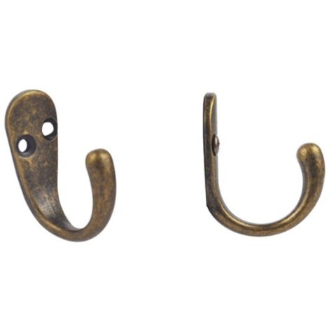 Kleiner, stabiler Wandgardinenhaken aus Edelstahl für Kleiderschränke, erhältlich in 5 Farben, darunter Bronze.