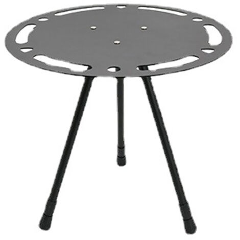 Kleiner, tragbarer, höhenverstellbarer, leichter, faltbarer runder Campingtisch aus Aluminiumlegierung