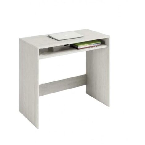 Kleiner weißer Computertisch mit Fach cm 79 x 43 x 78 h