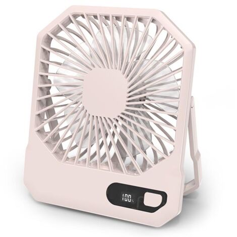 Kleiner, wiederaufladbarer Tischventilator, 2600 mAh, ultradünn, faltbar, drei Geschwindigkeitsstufen, 180-Grad-Neigung