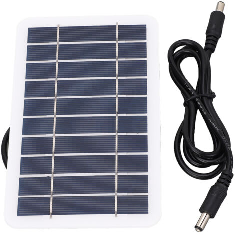 Kleines 2W 5V monokristallines Solarpanel, DC5521 Ausgang, staubdicht, tragbar, Mini für 3,7-5V Batterie.