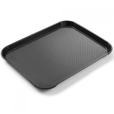 Kleines Fast-Food-Serviertablett aus Polypropylen SCHWARZ 878750