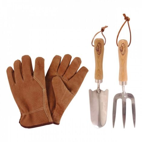 Kleines Garten-Set aus Eschenholz