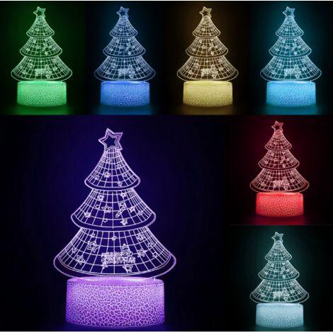 Kleines Geschenk: Energiesparendes LED-Nachtlicht, 3D-Stereo-Tischlampe für Feste, 0,5 W
