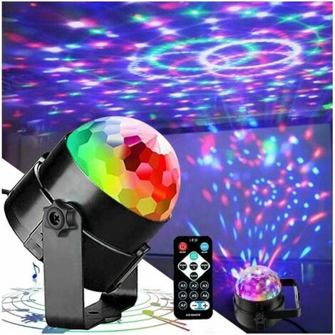 Kleines LED Magic Ball Bühnenlicht mit Fernbedienung Party DJ Disco KTV Bar bunt
