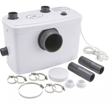 Kleinhebeanlage (600 W / für WC, Dusche, Waschbecken / 100 l/min / GS) - Fäkalienpumpe Schmutzwasserpumpe Hebeanlage