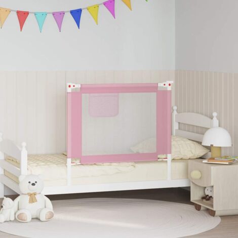 Kleinkind-Bettschutzgitter Rosa 90x25 cm Stoff
