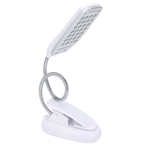 Klemmbare Schreibtischlampe mit 28 LEDs, 360°-Drehung, hoher Helligkeit und Augenschutz