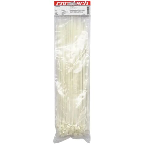 Klemmbinder 4,8x350 weiß 100 Stück NS