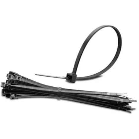 KLEMMBINDER 7,6x450 SCHWARZ 50 Stk. NS