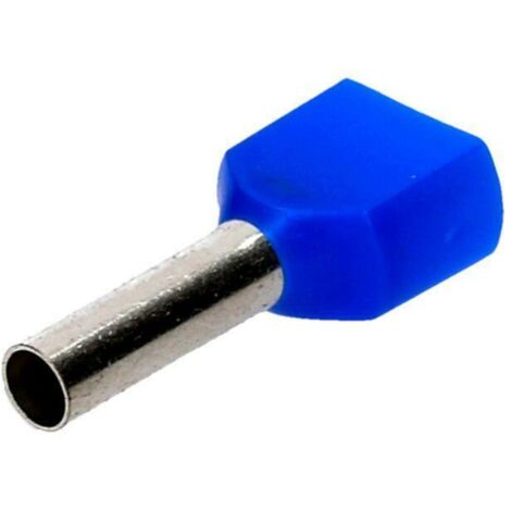 Klemme isoliert DOUBLE isolierte Klemme Drähte 2,5mm Länge 10mm Blau