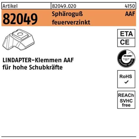 Klemme R 82049 AAF M16 Sphäroguß feuerverz. 1 Stück LINDAPTER