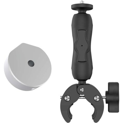 Klemmhalterung für Mini-Satellitenantenne, silberner Adapter, Aluminiumlegierung, kompatibel mit Wohnmobilen/Yachten