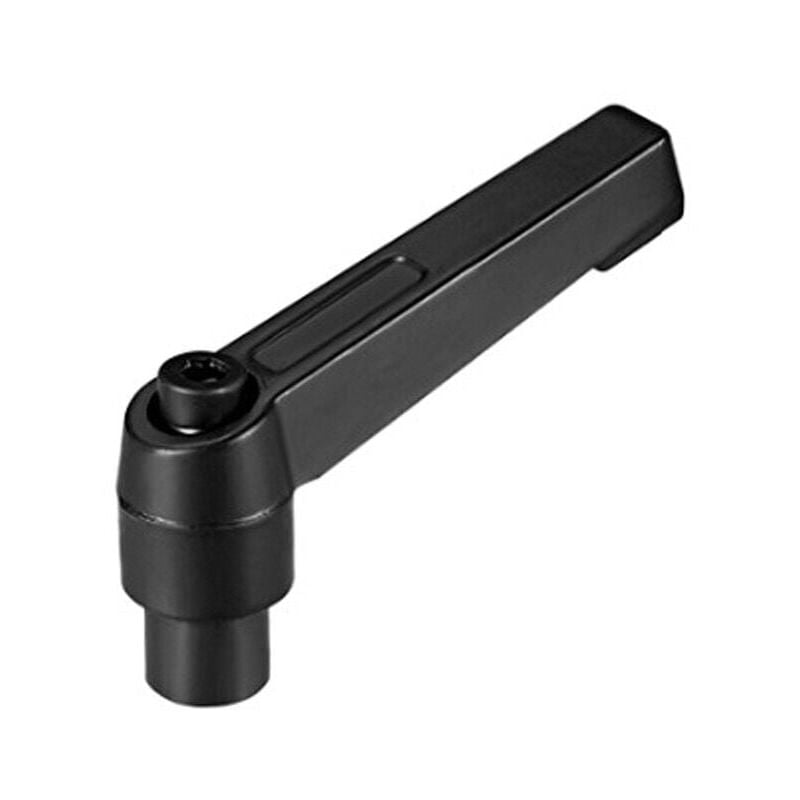 Image of Mumu - Klemmhebel mit M10-Innengewinde aus schwarzem Metall. Verstellbarer Befestigungsgriff