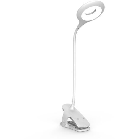 Klemmleuchte, farbwechselnde LED-Klemmtischleuchte, USB-Ladefunktion, Nachttischlampe