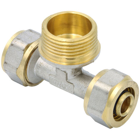 Klemmring Schraubfitting T-Stück 16x2 mm 3/4 Zoll Aussengewinde