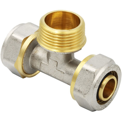 Klemmring Schraubfitting T-Stück 20x2 mm 3/4 Zoll Aussengewinde