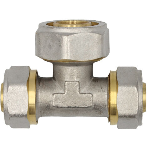Klemmring Schraubfitting T-Stück 20x26x20 mm erweitert Verbundrohr