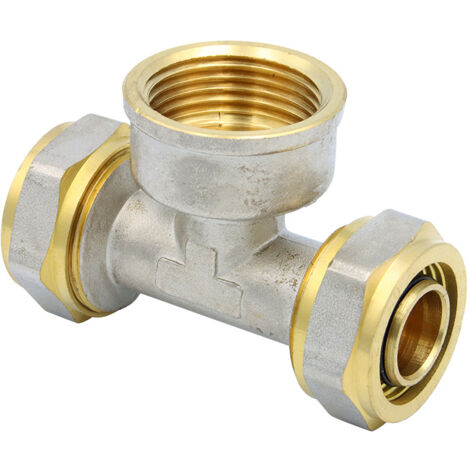 Klemmring Schraubfitting T-Stück 26x3 mm 1 Zoll Innengewinde