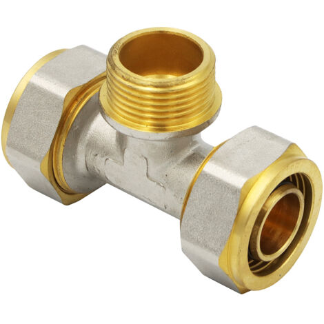 Klemmring Schraubfitting T-Stück 26x3 mm 3/4 Zoll Aussengewinde