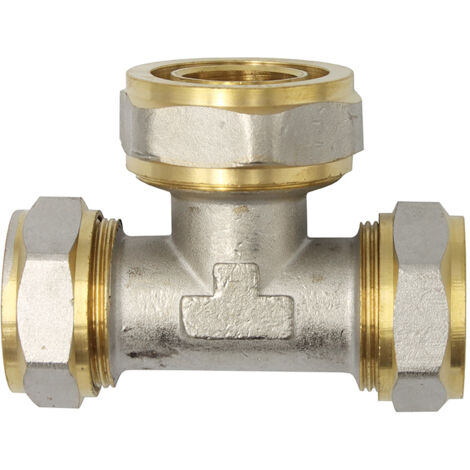 Klemmring Schraubfitting T-Stück 26x32x26 mm erweitert Verbundrohr