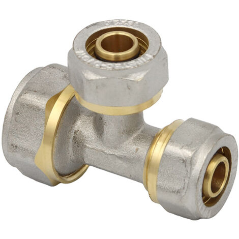 Klemmring Schraubfitting T-Stück reduziert 20x16x16 mm Verbundrohr