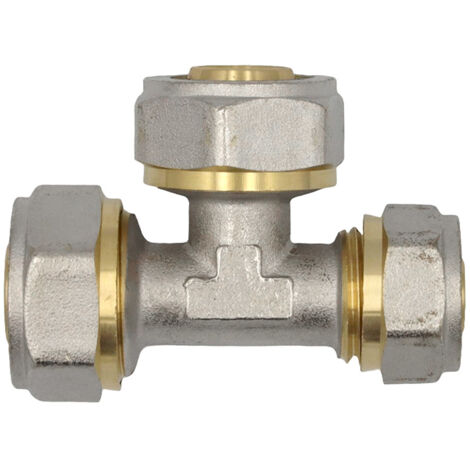 Klemmring Schraubfitting T-Stück reduziert 20x20x16 mm Verbundrohr