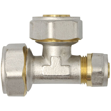 Klemmring Schraubfitting T-Stück reduziert 26x26x16 mm Verbundrohr