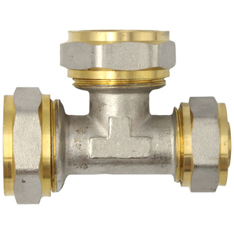 Klemmring Schraubfitting T-Stück reduziert 26x26x20 mm Verbundrohr