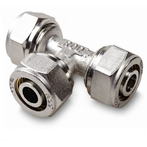 Klemmring T-Stück 20x20x20 Schraubfitting Aluminim Verbundrohr klemmringverschraubung PEX