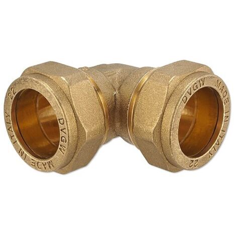 Klemmverschraubung für Kupferrohre - Winkel 28 x 28 mm für Heizung und Trinkwasser