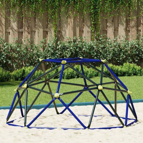 Kletter Dome Blau Stahl vidaXL