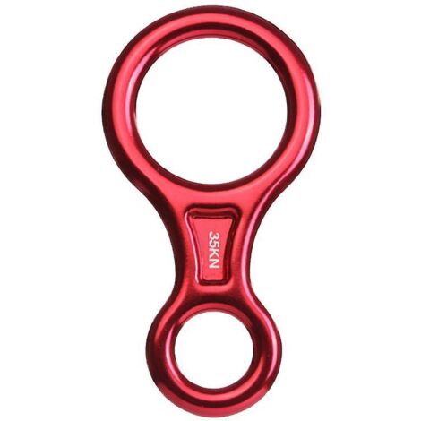 Klettergeschwindigkeit, Abseilgerät 8 35 kN, Abseil-Kletterplatte aus Aluminiumlegierung (Figur 8).