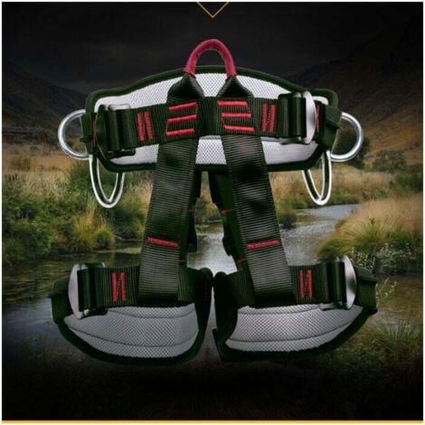 DEBUNS Klettergurt, Sicherheitsgurt, Baum- und Baumpflegegurt, Klettergurt für Arbeiten in großer Höhe, Baustellen, Bergsteigen