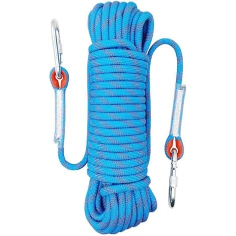 LLING Kletterseil, Sicherungsseil, Outdoor-Kletterseil, Outdoor-Kletterseil, Kletterseil mit Karabinern