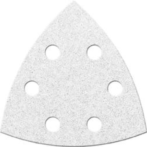 Klettschleifbl.3eck 6 St. 94mm K 80,weiss 6L.FORTIS