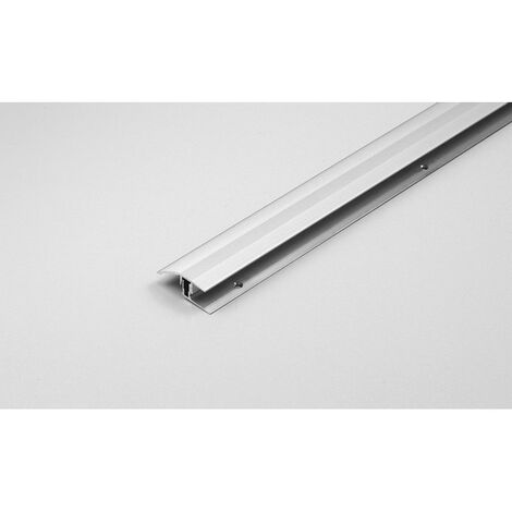 Klick-Ausgleichsprofil / Anpassungsprofil Winnipeg Höhe 11 - 15 mm, 41 mm breit, 2-teilig, Aluminium eloxiert-silber-900 - silber