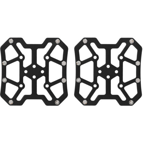 Klickpedaladapter für SPD-Mountainbikes, Plattform aus Aluminiumlegierung, schwarz – 1 Paar