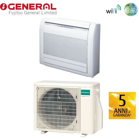 klimaanlage general fujitsu console floor inverter 14000 btu aghg14kvca r-32 wi-fi optional
