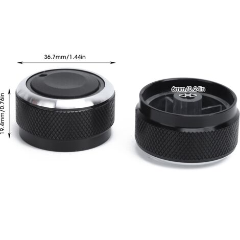 [Klimaanlagenknöpfe] Set mit 3 ABS-Aluminiumknöpfen für Tacoma Vios (2002-2014)