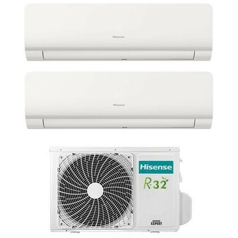 Klimagerät Inverter Hisense New Energy Dual Split 12000+12000 BTU 2AMW50U4RXA Energieklasse R-32 A++ weiß