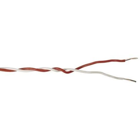 Klingeldraht YK 2 x 0,6 - 10 Meter, rot/weiß Kabel & Leitungen