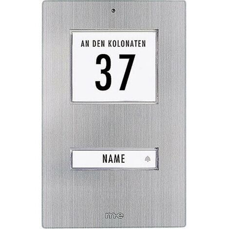 Klingeltaster mit LED 1 Familienhaus Edelstahl Aufputz