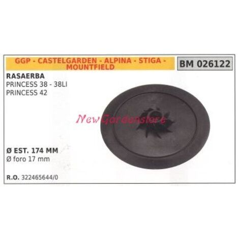 Klingenhalter Nabe Lüfterrad Rasentraktor Rasenmäher PRINCESS 38 GGP 026122
